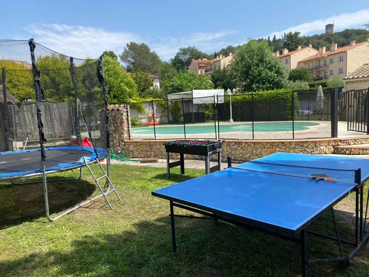 Апартаменты 3 Pieces Climatise En Rez De Jardin Avec Piscine Вильнёв-Лубе Экстерьер фото